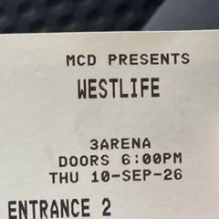 westlife tickets