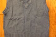 Lovely Fine Knit Blue V-Neck Sleeveless Jumper Age 12-18 Months