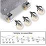 4 Pcs Car Tire Wheel Trolley Dollies Vehicle Moving Tire Skates with 4 Casters 1500 Lbs Weight Capacity Auto Repair Mover Image 4
