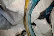 Handblown Murano bird vase
