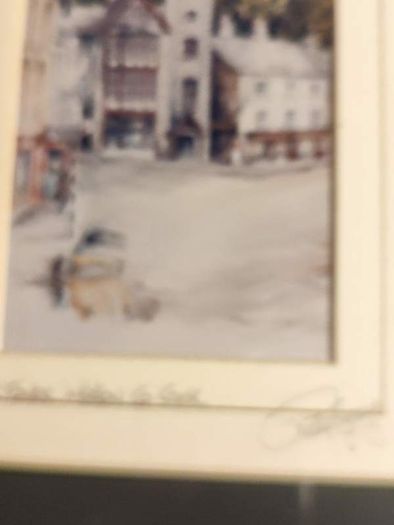 Philip Gray Signed "CLOCK TOWER , MALLOW CO.CORK" Framed Matted Print Ireland