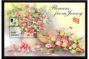 1998 Jersey Seasonal Flowers (1st Series) Commemorative Stamp Miniature Sheet Mint Never Hinged (MNH)
