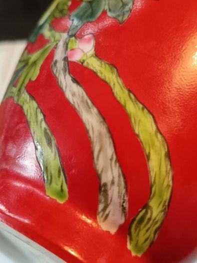 8" Pair of Shende Tang Hand painted Chinese Vintage Vases