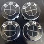 4 x All BMW Black Centre Caps (68mm) Free Post Image 2