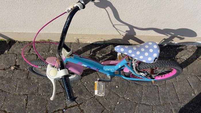 Kids Bike 16 Inch - Emma Blue & Pink - Ages 4-6