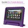 For Amazon Fire 7 2019 Case Kids Shockproof Tablet Smart Cover Handle EVA New Purple Image 2