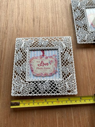 Small Metal Photo Frames (pair)