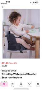 MUNCHKIN Travel Booster Seat with storage