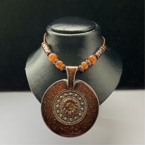 Enamel necklace