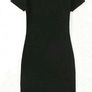 NEW Black Teddy Bear Mini Dress  Zip Effect Image 2