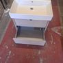 Hib vantage matt cashmere Taupe wall hung 60 unit and Vanya basin ex-display Image 2