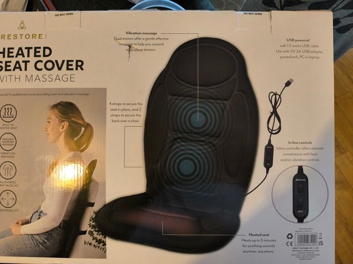Heated Seat Cover with Massage