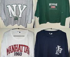 Pep&Co American Themed Crop Tops X 4