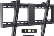 TV Wall Bracket, Tilt TV Mount for Most 37-82 inch LED, LCD, OLED, Flat and Curved TVs up to 60kg, Max VESA 600x400mm, Bubble Level, Cable Ties