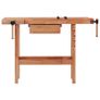 Carpentry Workbench with Drawer and 2 Vices Hardwood Image 3