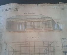 Antique original drawings of Amiens Street Station, Dublin 1