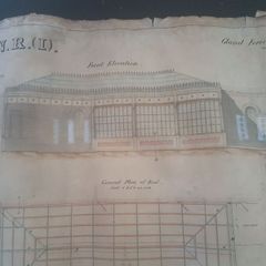 Antique original drawings of Amiens Street Station, Dublin 1