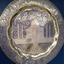 Brass Enamelled Taj Mahal Plate Image 3