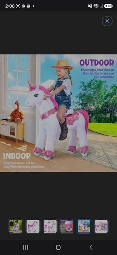 ride on pony toy nearly brand new berly used