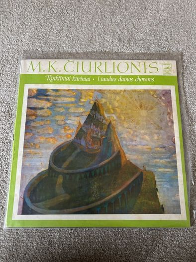 Vintage LP of Choral Folk Arrangements by Lithuanian Composer M K Ciurlionis