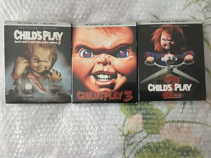 Childs Play 1-3 .4K UHD Set Collectors Editions Dolby Vision Dolby Atmos