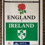 Very Rare 1990 England v Ireland - 5 Nations Programme & Match Ticket Image 2