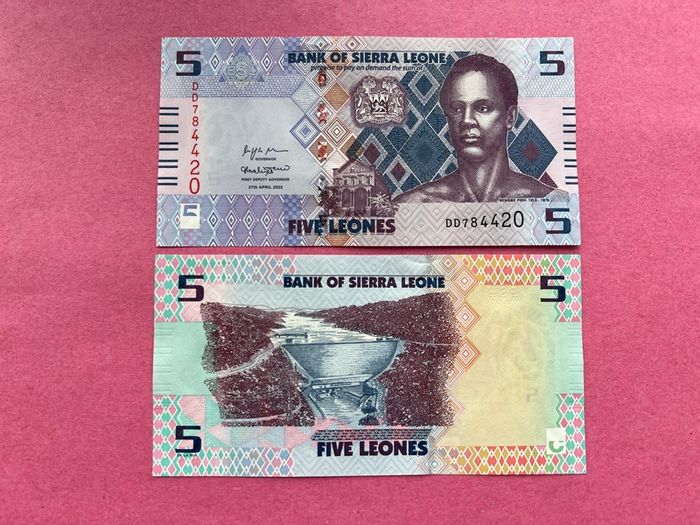 Sierra Leone. 5 Leones. 2022.  ( Uncirculated )