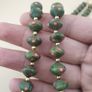 Vintage Venetian Gabri style Gabri Eyes Glass Beads Necklace 22 inches Image 3