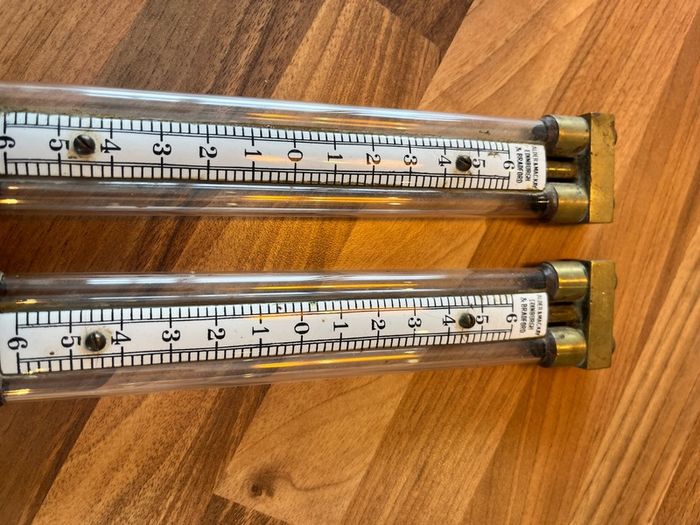 Antique Alder & MacKay Gas Meter Pressure Gauges