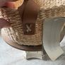 New leather Zara home rigid 21cm x 12cm basket with leather handle Image 4