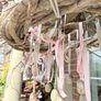 Very large 85cm diameter densely woven birch wreath BASE Image 5