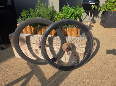 Carbon Wheelset Rim Brake Tubular 700c