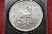 2026 Krugerrand 1 oz .999 Silver coin in Square capsule
