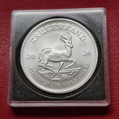 2026 Krugerrand 1 oz .999 Silver coin in Square capsule