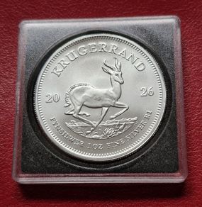 2026 Krugerrand 1 oz .999 Silver coin in Square capsule
