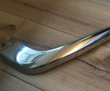 Mercedes w126 s class left front bumper chrome corner