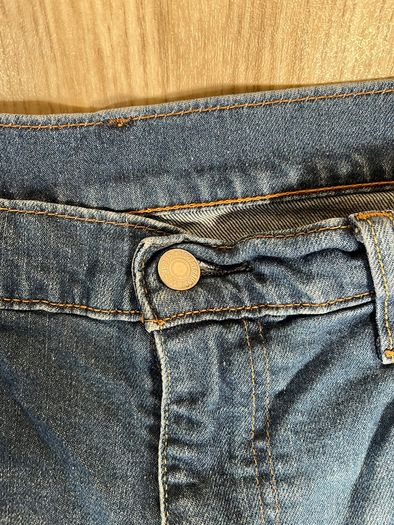 Levis 502 Jeans Mens Blue W38 L34 Premium Big E