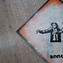 Banksy Reproduction Sheet Metal Road Sign Pulp Fiction Image 2