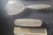 Italian silver vanity set