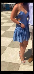 Blue Occasion Mini Dress