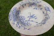 Antique Davenport Blue Transferware, Staffordshire, "Nile" Plate 10,2"