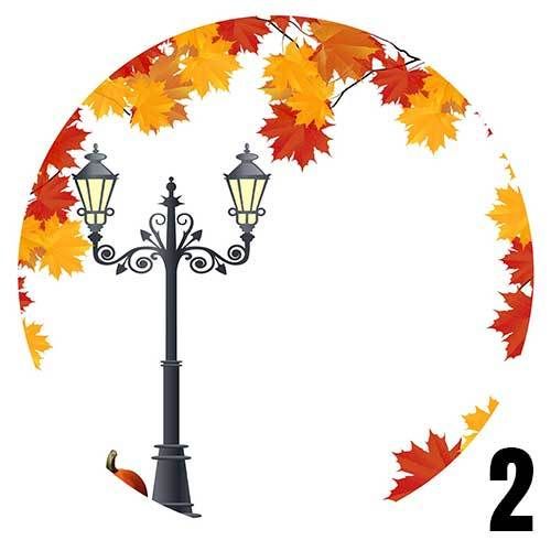 Round Mouse Pad in High-Resolution Print Autumn Theme or Personalised Next Day Dispatch