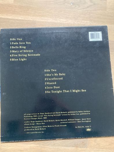 Mazzy Star So Tonight I Might See 1993 Pressing