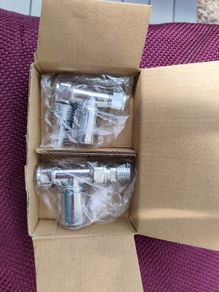 Brand New Manissa Milano Straight Chrome Radiator Valves 15mm