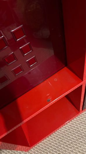 Ikea red kallax unit