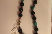 Amethyst, Carnelian &amp; Amazonite necklace