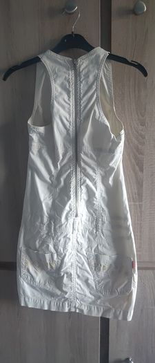 quality dress with back zip yellow size fits xs-s