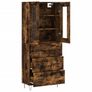 Highboard Smoked Oak 69.5x34x180 cm Image 4