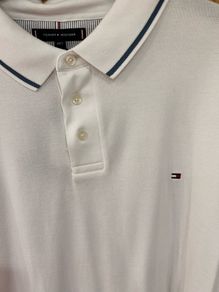 Tommy Hilfiger White Polo Shirt Size: 4XL