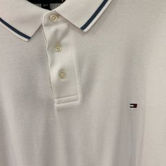 Tommy Hilfiger White Polo Shirt Size: 4XL